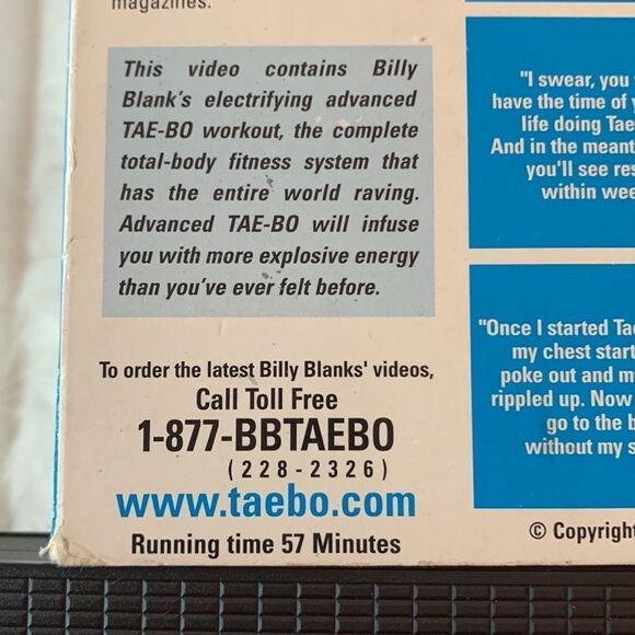 TAE BO ADVANCED Ultimate Total Body Workout for Men & Women(VHS 1998)TESTED-RARE - Picture 9 of 15